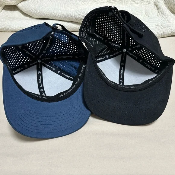 (Lot of 2) Branded Bills Bare Curved Performance Hat in Orion & Black - Picture 4 of 4